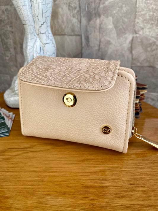 Billetera Nevada II Beige-textura