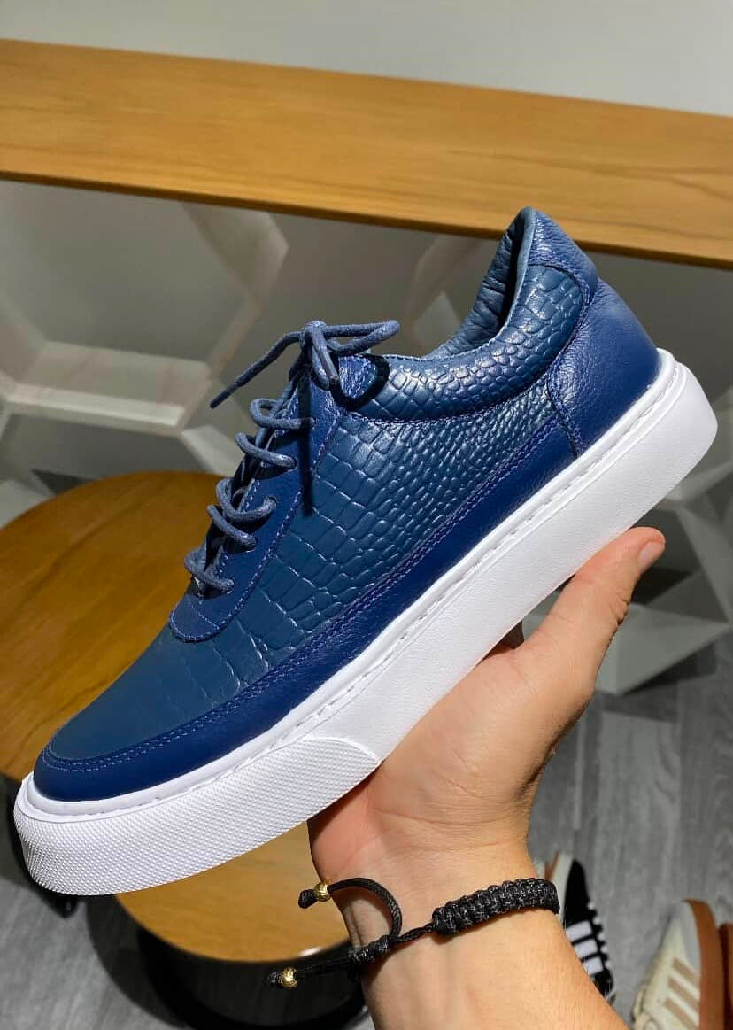 Sneaker Cobra Azul Oscuro