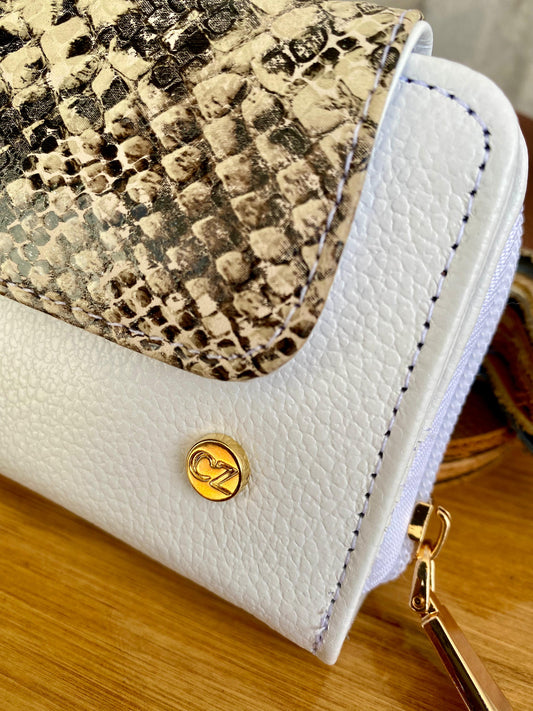 Billetera Pifel Blanco- Estampado animal