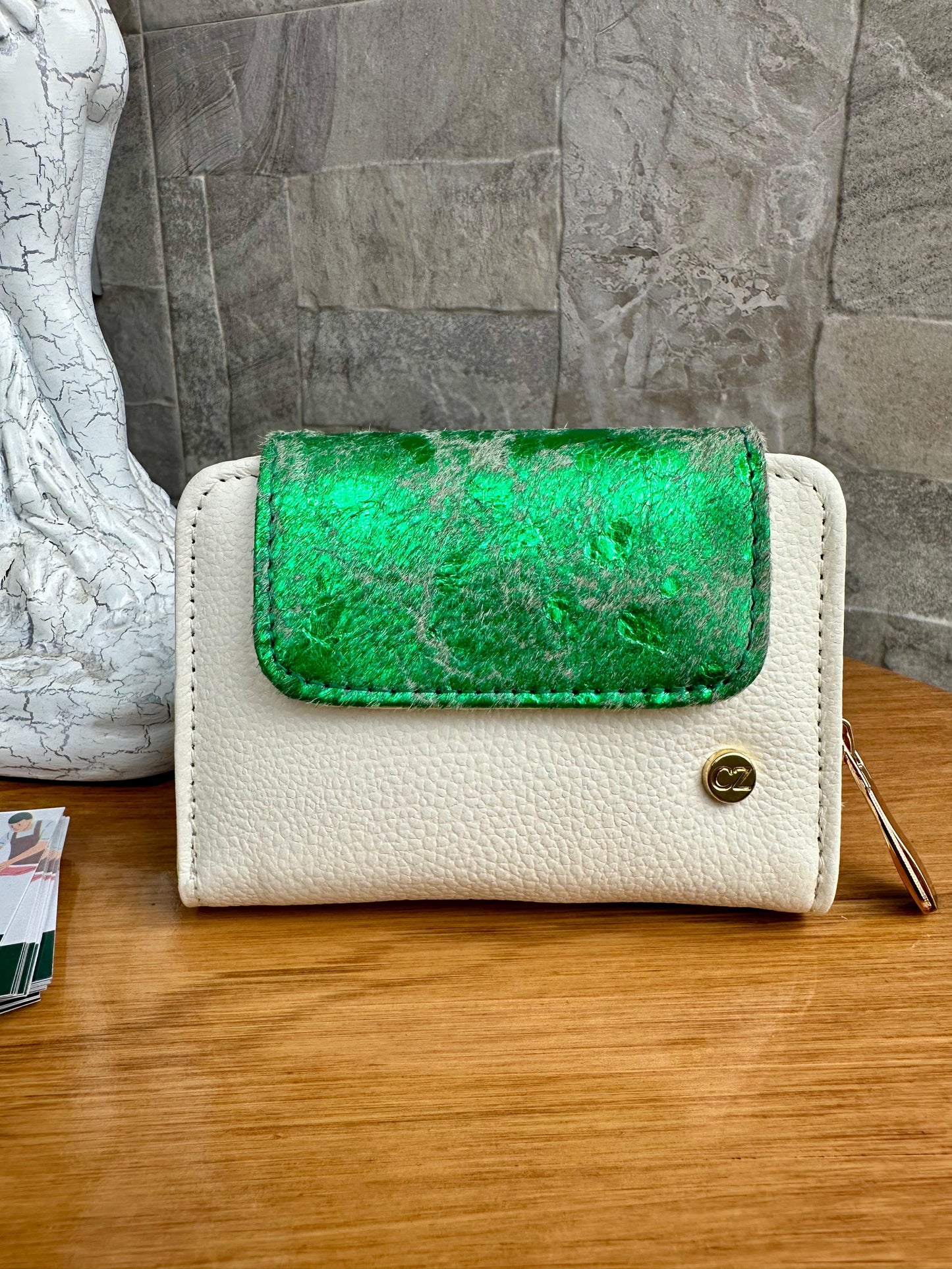 Billetera Bovi I Talco-Verde pelo