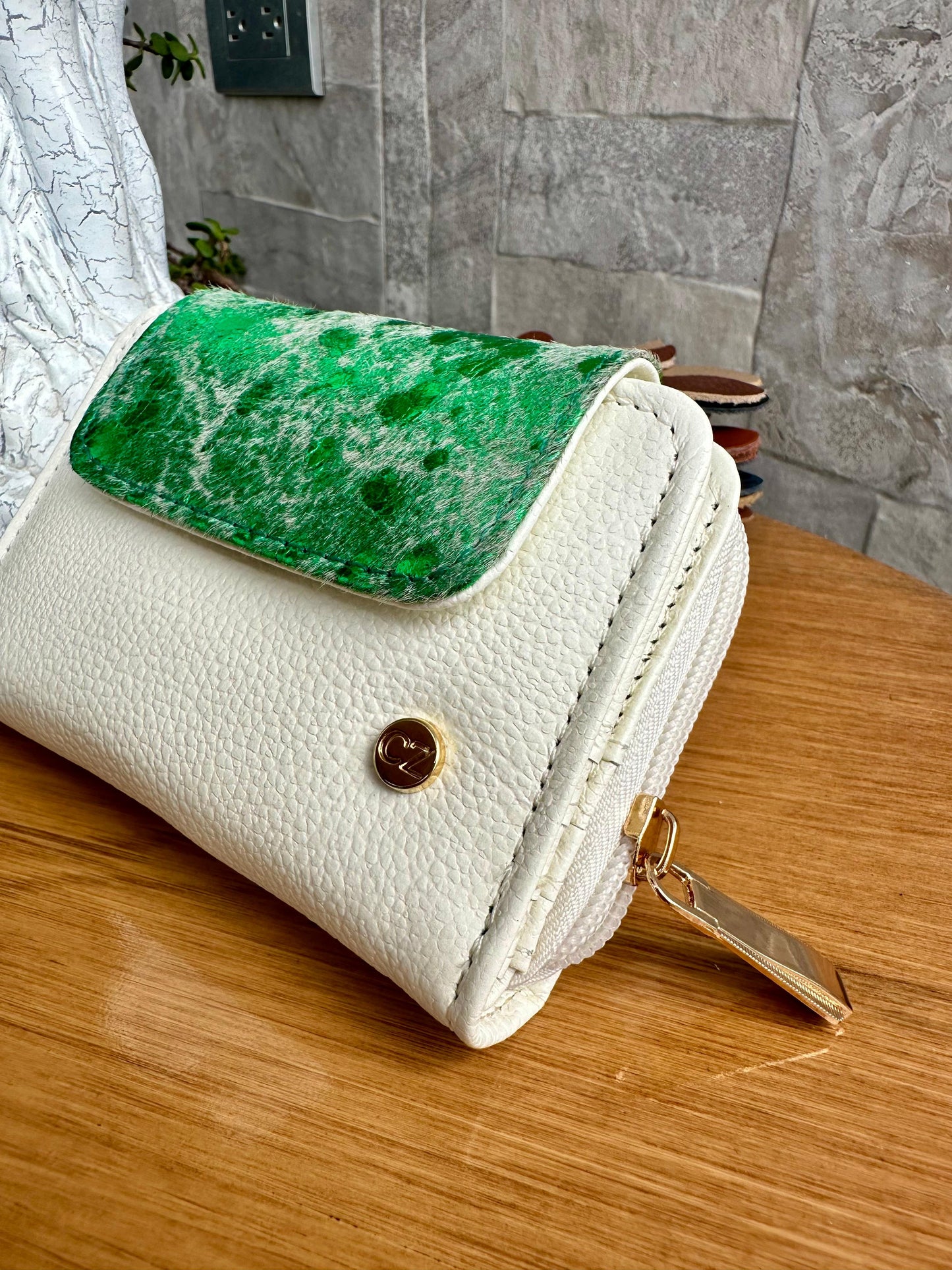 Billetera Bovi I Talco-Verde pelo