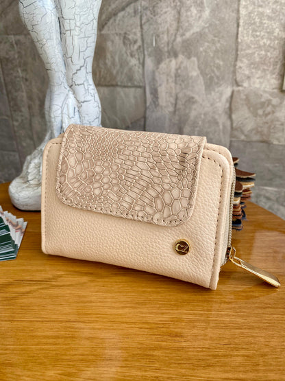 Billetera Nevada II Beige-textura
