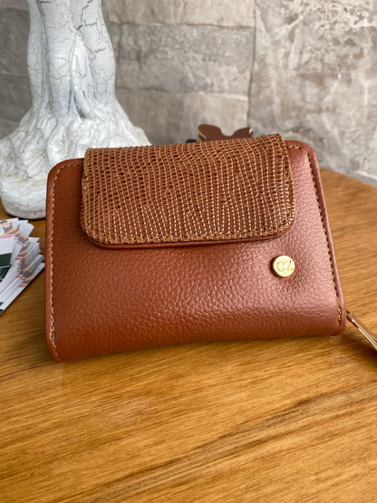Billetera Chic IV Miel galleta-textura