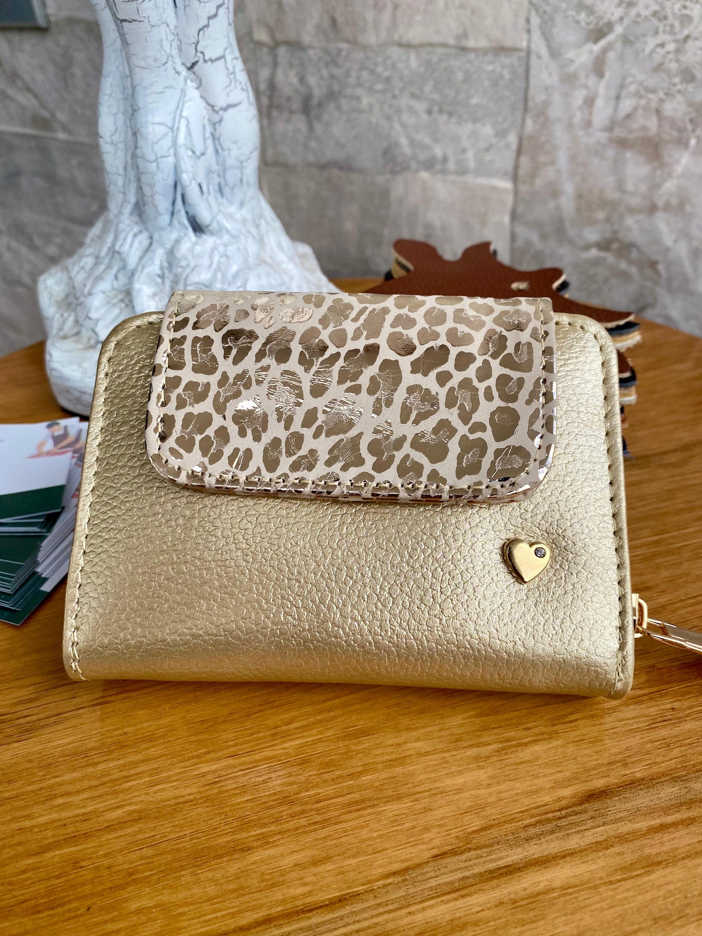 Billetera Gold Edition Dorado-Folia animal