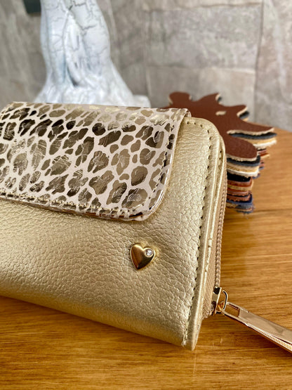 Billetera Gold Edition Dorado-Folia animal