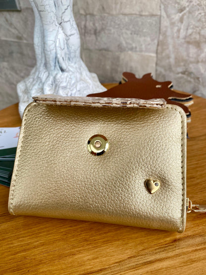 Billetera Gold Edition Dorado-Folia animal