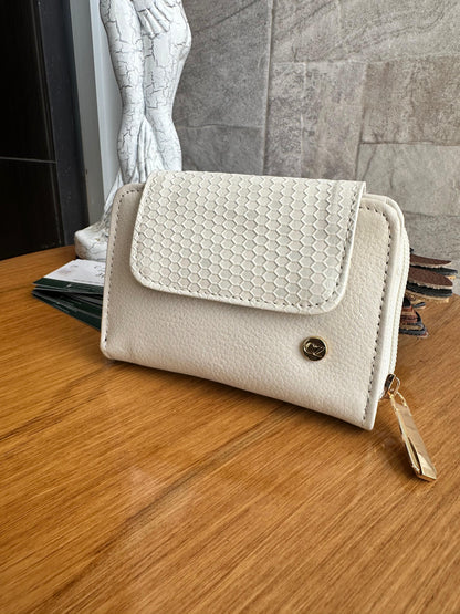 Billetera Panal II Beige Cazzal-Talco