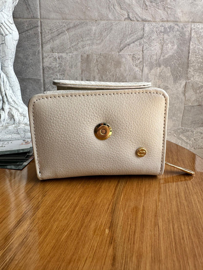 Billetera Panal II Beige Cazzal-Talco