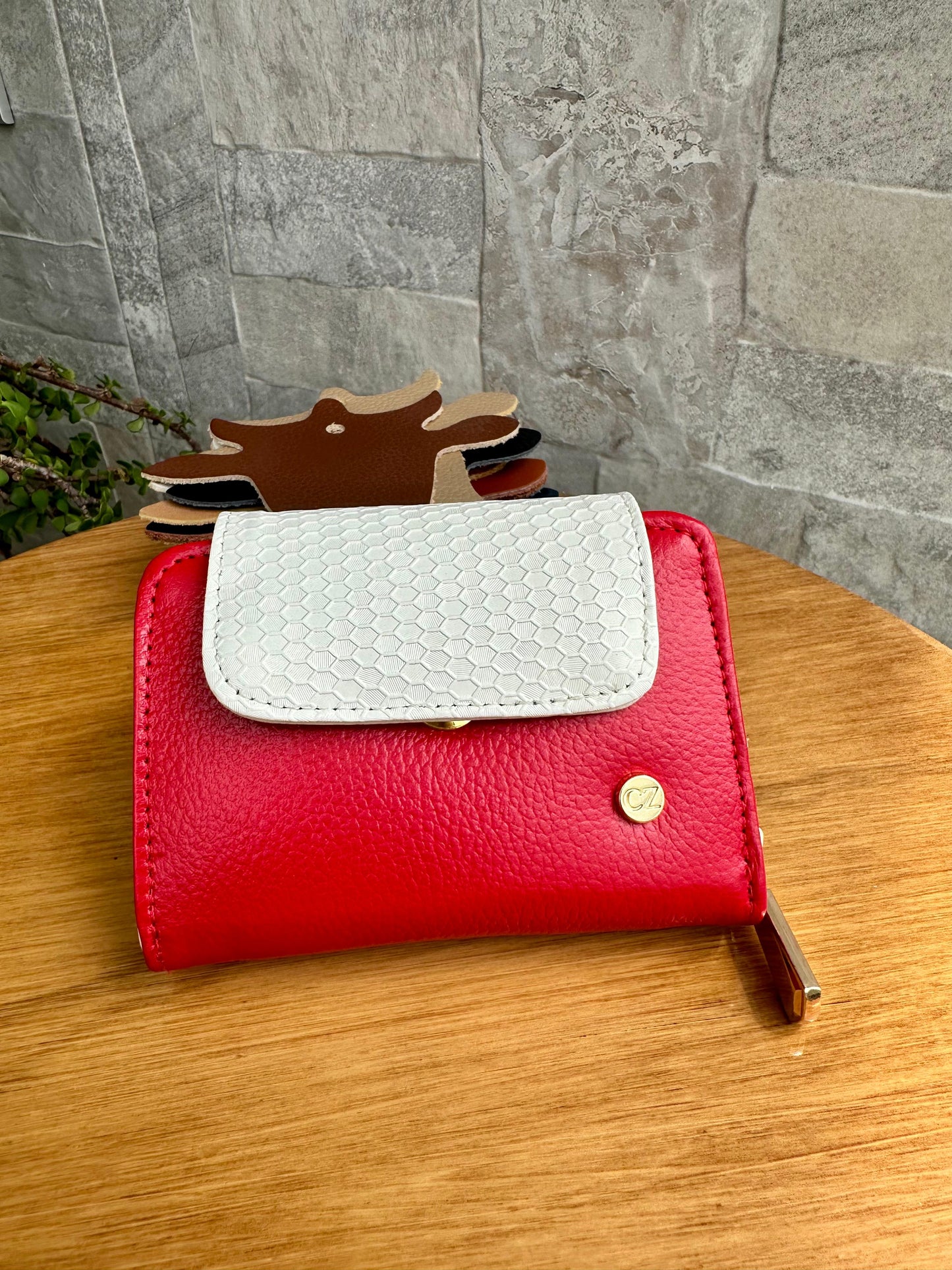 Billetera Panal I Rojo-Talco