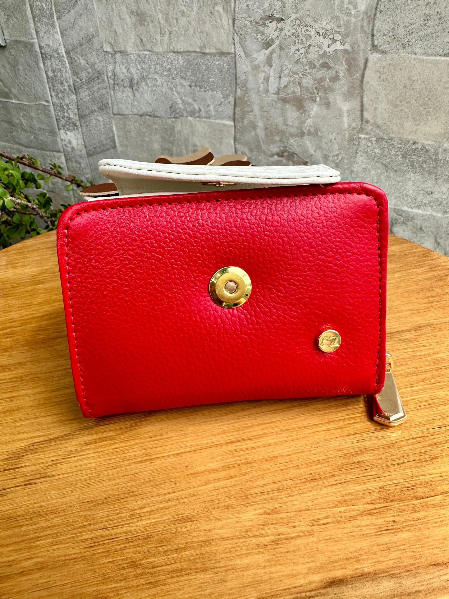 Billetera Panal I Rojo-Talco