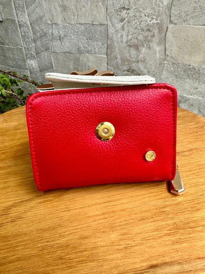 Billetera Panal I Rojo-Talco
