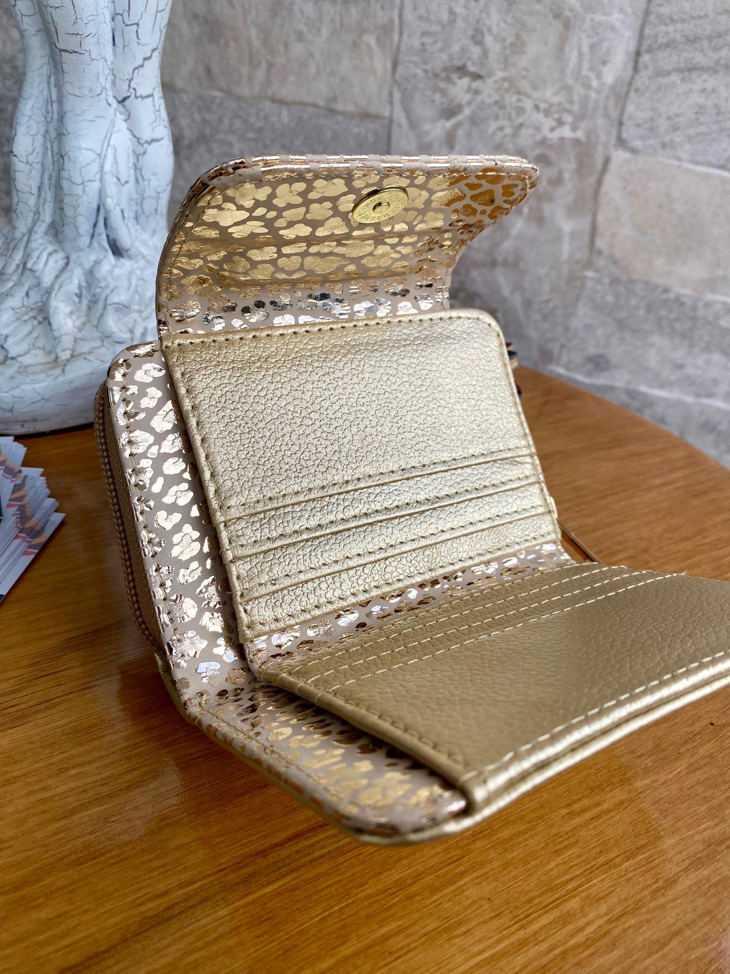 Billetera Gold Edition Dorado-Folia animal
